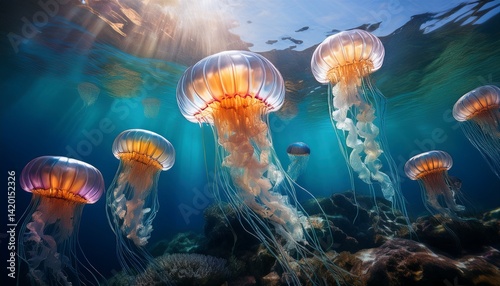 jelly fish medusa AI generated