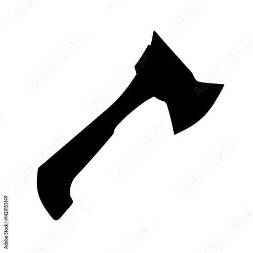 Axe tool vector graphic illustration for woodworking lumberjack and construction projects design element