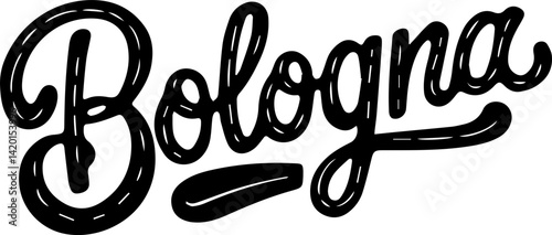Bologna Italy Handwritten Script Design