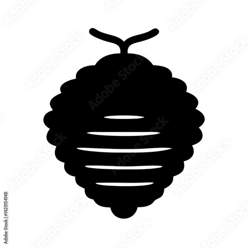 Beehive vector graphic honey bee hive illustration apiary beekeeping honeycombs bees nest icon symbol design element vector