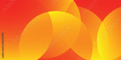 Minimal orange yellow gradient background, Abstract circle curve template, Shape modern art, beautiful autumn scene for presentation design, wallpaper, brochure, poster. vector illustration eps10