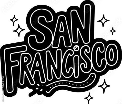 San Francisco City Hand-Lettered Design