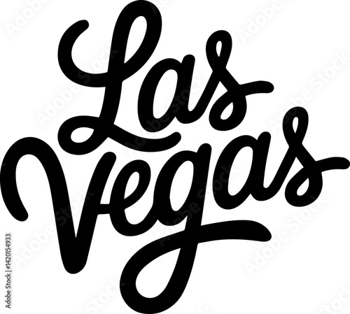 Las Vegas Handwritten City Script