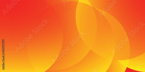 Minimal orange yellow gradient background, Abstract circle curve template, Shape modern art, beautiful autumn scene for presentation design, wallpaper, brochure, poster. vector illustration eps10