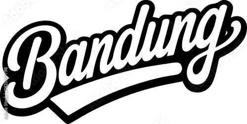 Bandung City Bold Text Logo Design