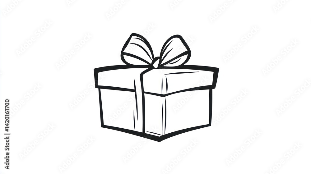 Obraz premium Gift Box Illustration on White (2)