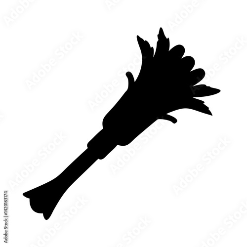 Explore feather duster cleaning tool silhouette for dusting furniture and home decor maintenance tasks