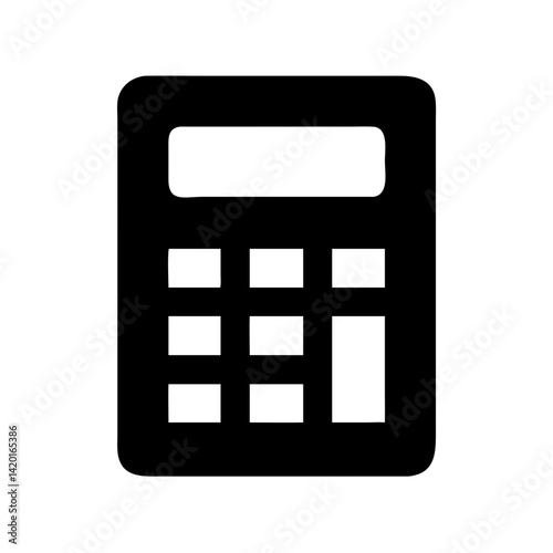 Calculator mathematics finance accounting calculation business math device tool compute icon symbol