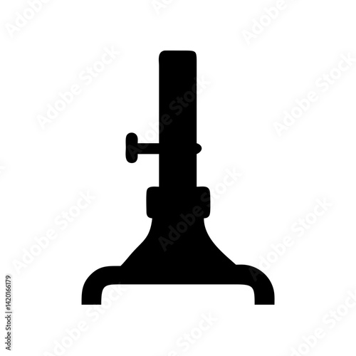 Silhouette of jack stand automotive equipment vehicle repair tool maintenance support auto shop