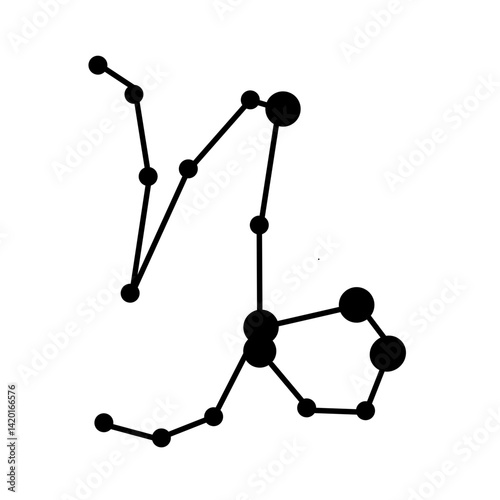Horoscope icons astrology zodiac constellations vector icons set