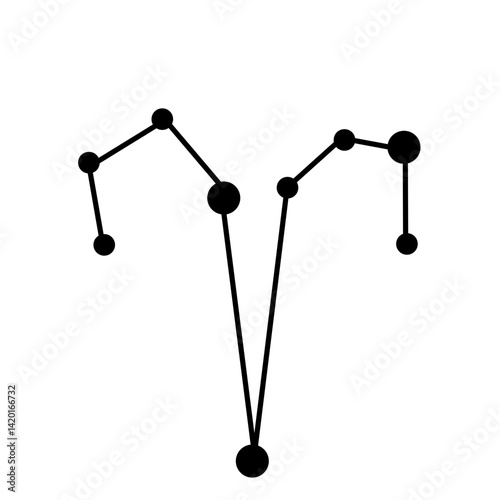 Horoscope icons astrology zodiac constellations vector icons set
