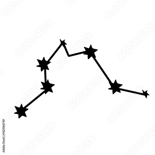 Horoscope icons astrology zodiac constellations vector icons set