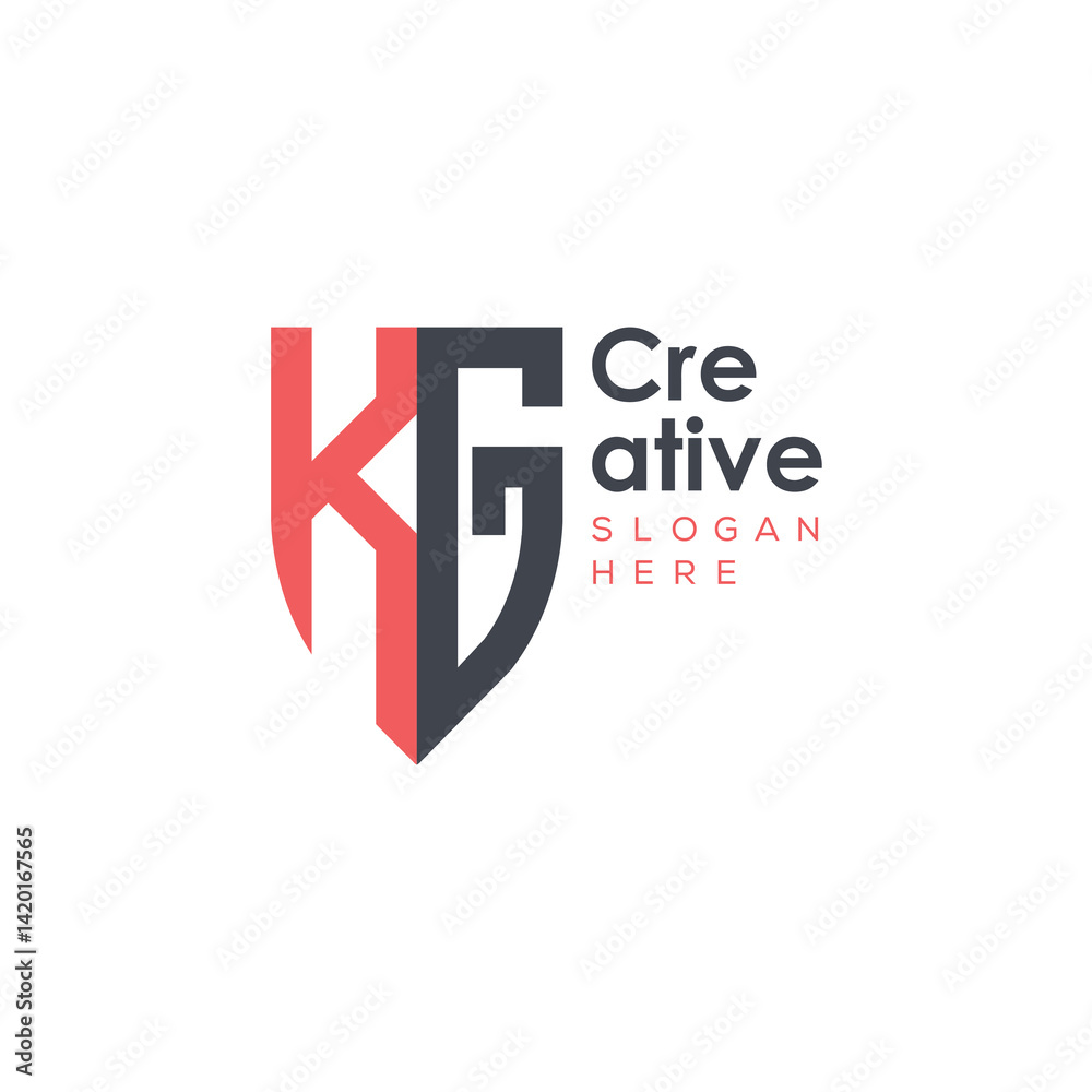 initial monogram letter logo with creative design.