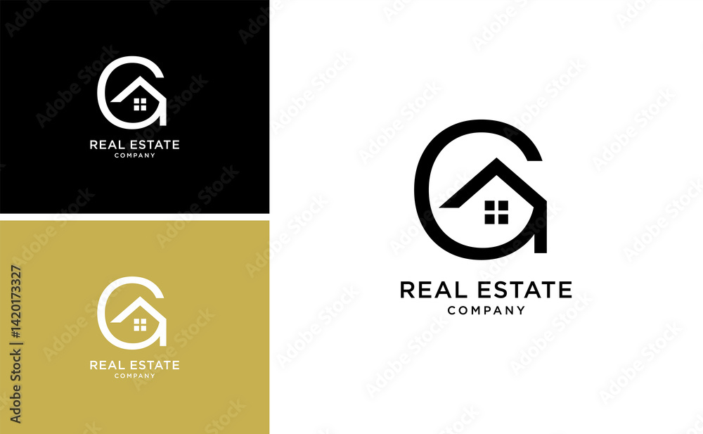 House Logo with Letter G Monogram, Real Estate and Roofing Symbol for Property, Architecture, Construction, Mortgage, and Residential Business Brand Identity, Modern Vector Design Template House Logo with Letter G Monogram, Real Estate and Roofing Symbol for Property, Architecture, Construction, Mortgage, and Residential Business Brand Identity, Modern Vector Design Template