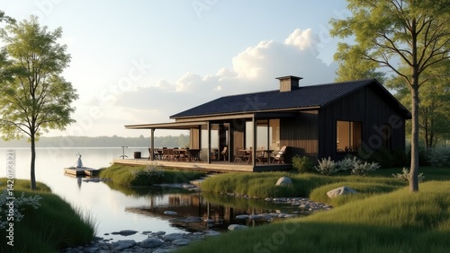 house on the lake