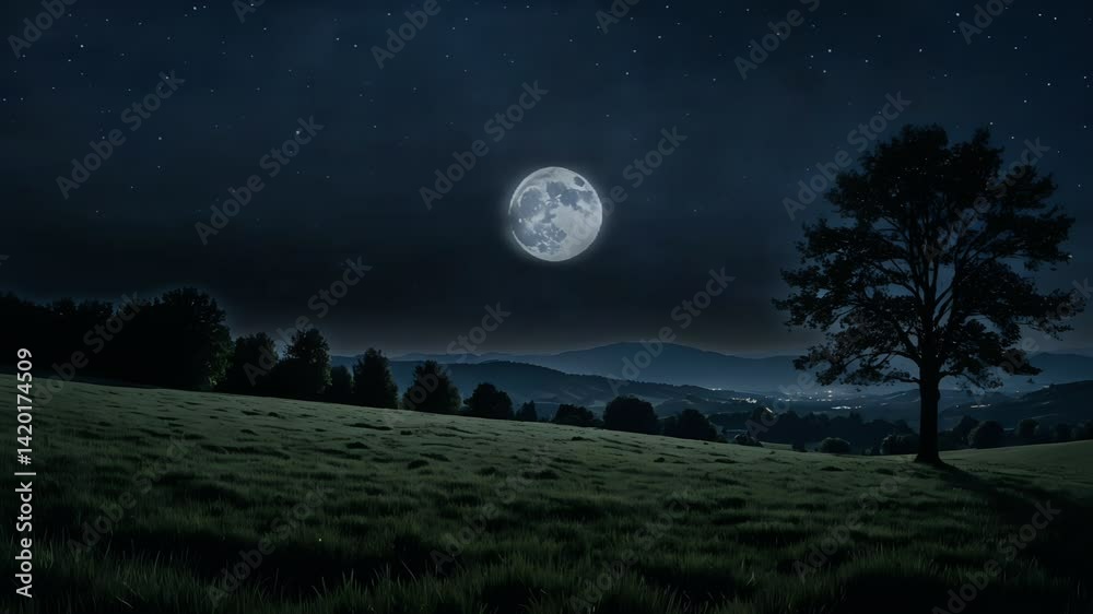 full moon over a dark sky full moon over a dark sky