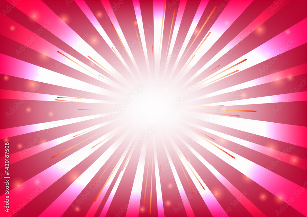 Fireworks explosion background vector illustration