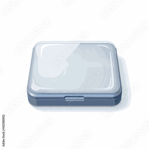 Sleek ultrasound device in protective film, modern healthcare innovation