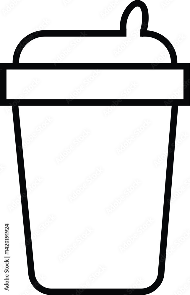 paper cup icon vector on transparent paper cup icon vector on transparent
