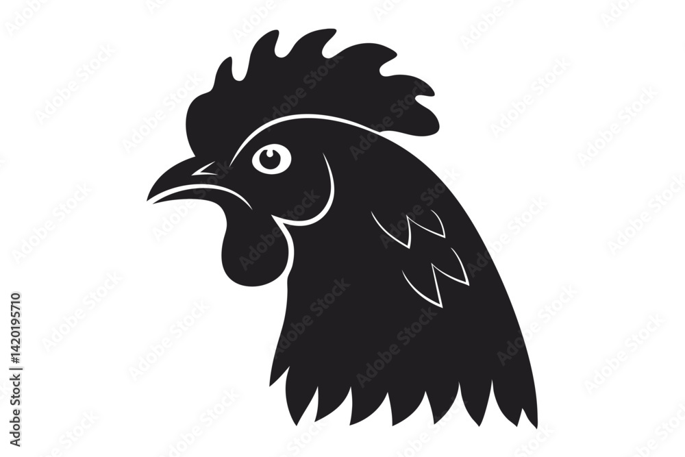 Obraz premium rooster vector illustration