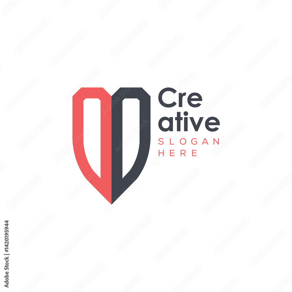 initial monogram letter logo with creative design.