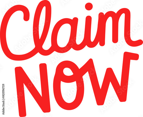 Claim Your Offer Now Red Text