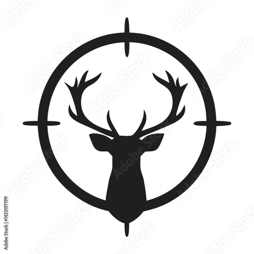 vector illustration of an abstract deer