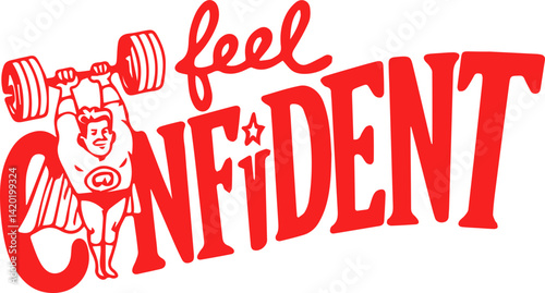 Feel Confident Superhero Weightlifting Power