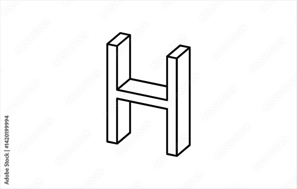 Elegant Letter H logo Vector Template Initial Letter H Logo Design Vector Template. Creative And Modern H logo