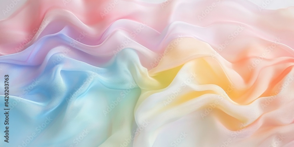 Obraz premium liquid fog fold, pastel streak, background