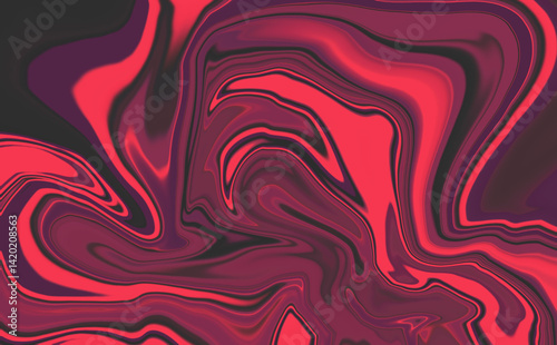 Fluid Abstract Background with Marble Swirl Effect