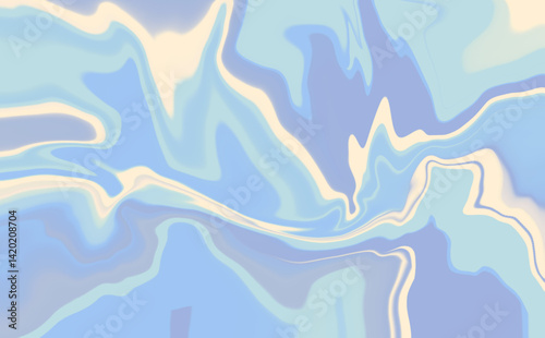 Fluid Abstract Background with Marble Swirl Effect