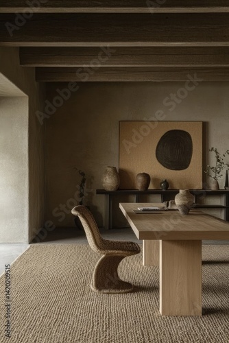 Modern minimalist dining room