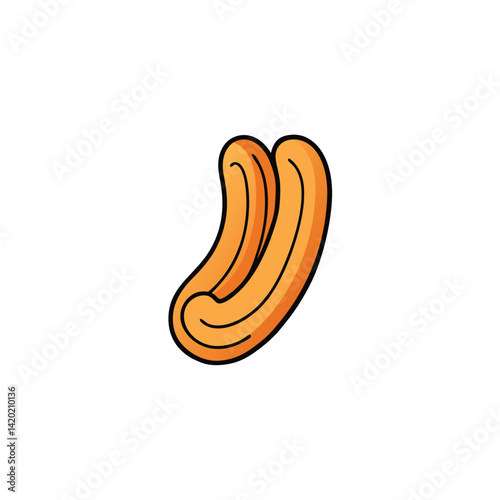 Churros Snack Icon Doodle