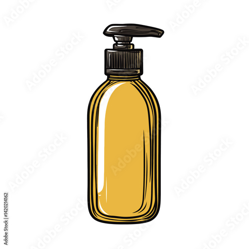 Soap bottle isolated 