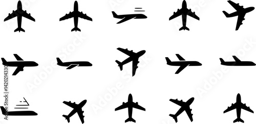 airplane icon, air plane sign vector
