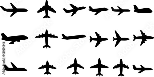 airplane icon, air plane sign vector
