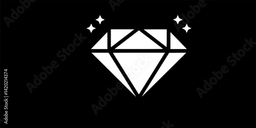 diamond icon vector
