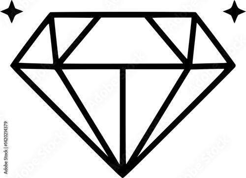 diamond icon vector
