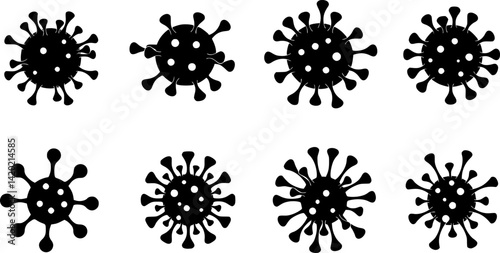 corona virus icon, virus icon vector
