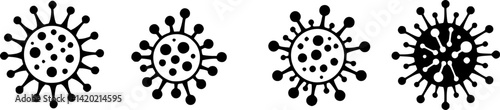 corona virus icon, virus icon vector
