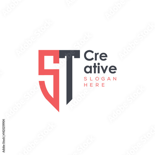 initial monogram letter logo with creative design.