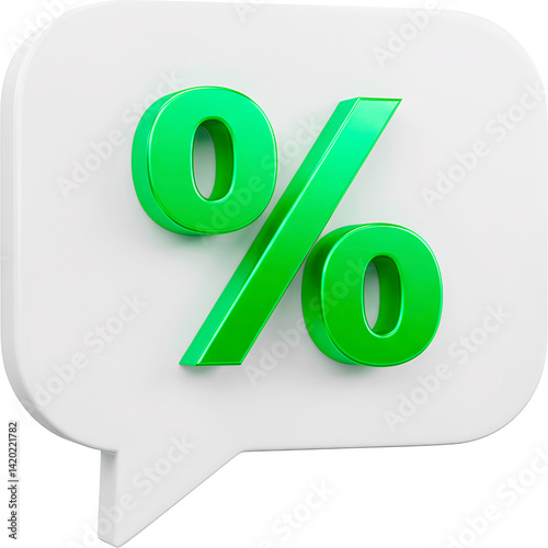 percent sign on white background