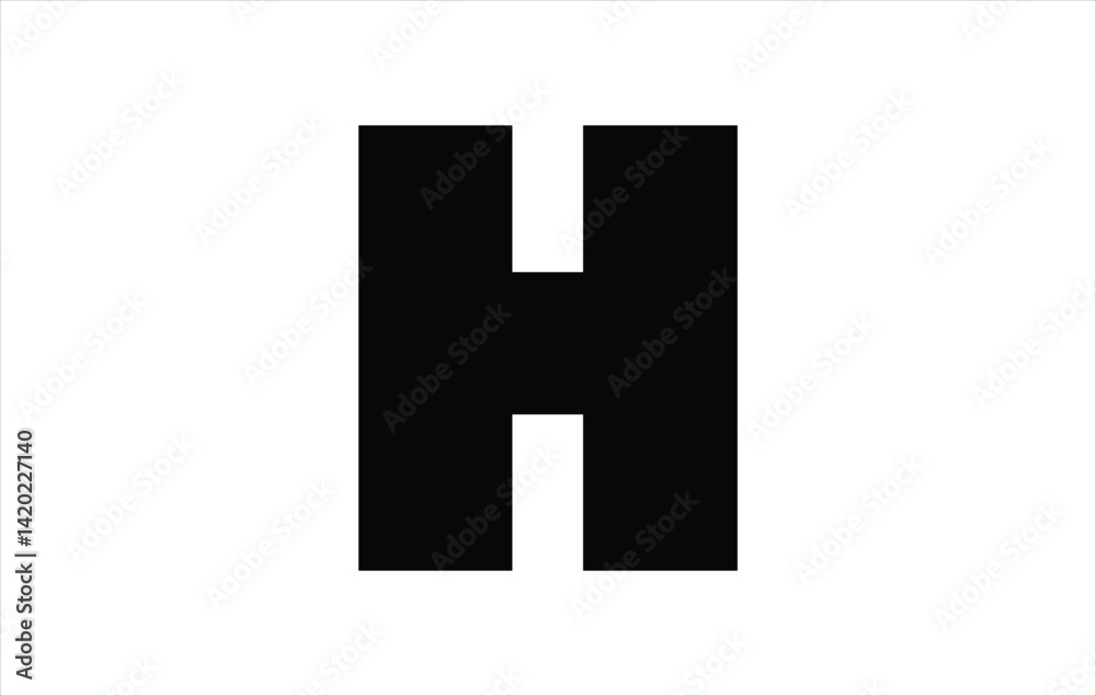 Fototapeta premium legant Letter H logo Vector Template Initial Letter H Logo Design Vector Template. Creative And Modern H logo