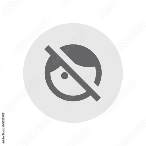Face Retouching Off Icon