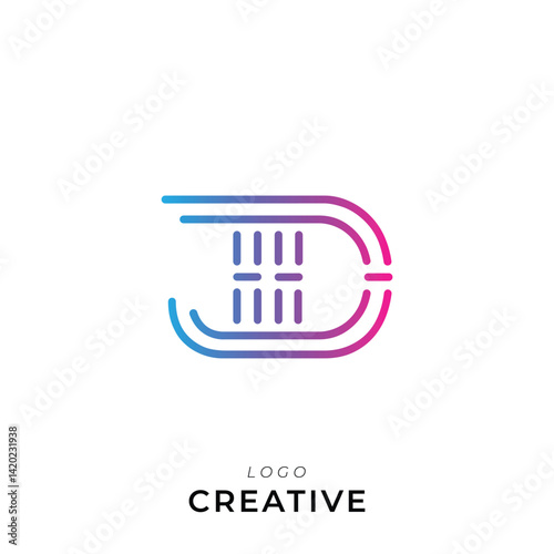 JD Creative Premium Vector latter logo design. Creative Logo. Vector Illustration logo. letters Logo. Creative Logo. Minimal feminine monogram and logo. Elegant leaves. Modern design