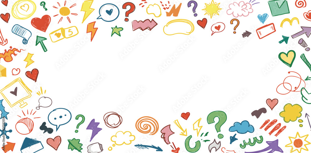 Line movement comic element, cartoon emotion mark effect decoration icon. 