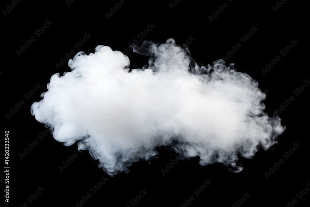 Abstract white cloud-like smoke formation Abstract white cloud-like smoke formation