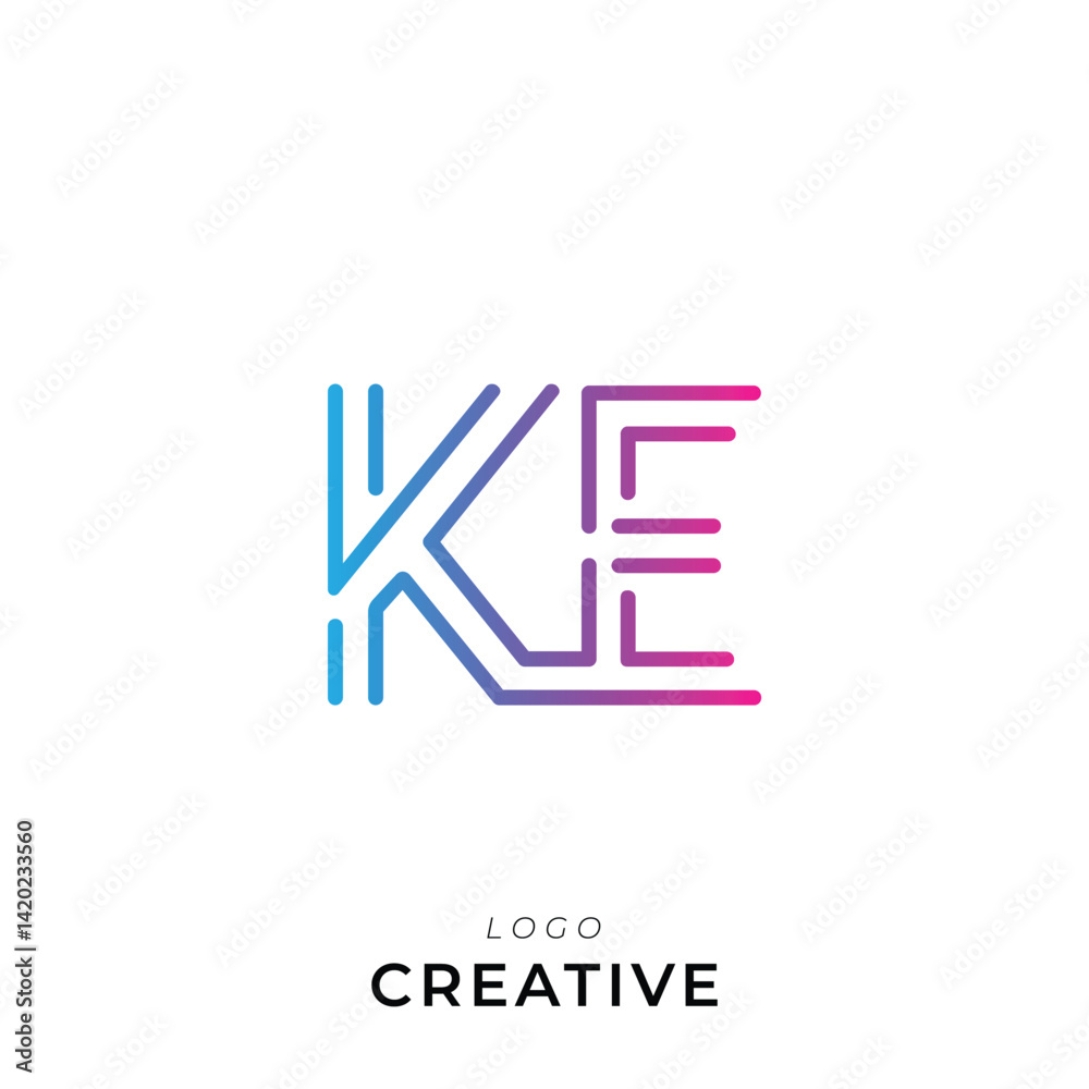 KE Creative Premium Vector latter logo design. Creative Logo. Vector Illustration logo. letters Logo. Creative Logo. Minimal feminine monogram and logo. Elegant leaves. Modern design KE Creative Premium Vector latter logo design. Creative Logo. Vector Illustration logo. letters Logo. Creative Logo. Minimal feminine monogram and logo. Elegant leaves. Modern design