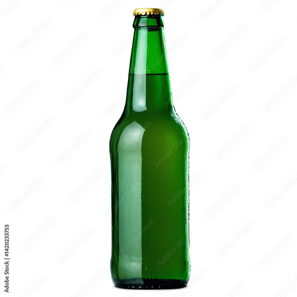 glass bottle of of beer isolated on transparent background glass bottle of of beer isolated on transparent background